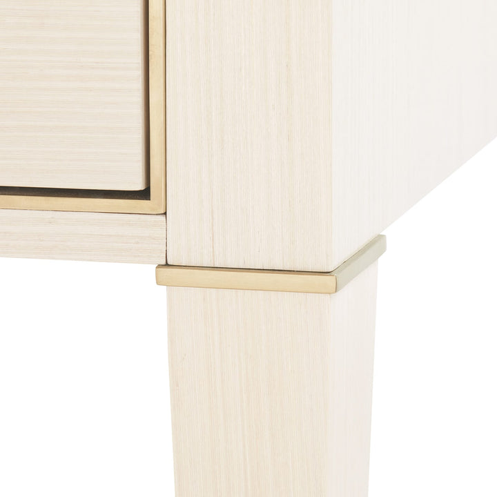 Parish Desk - Champagne Finish Accents - Available in 2 Colors