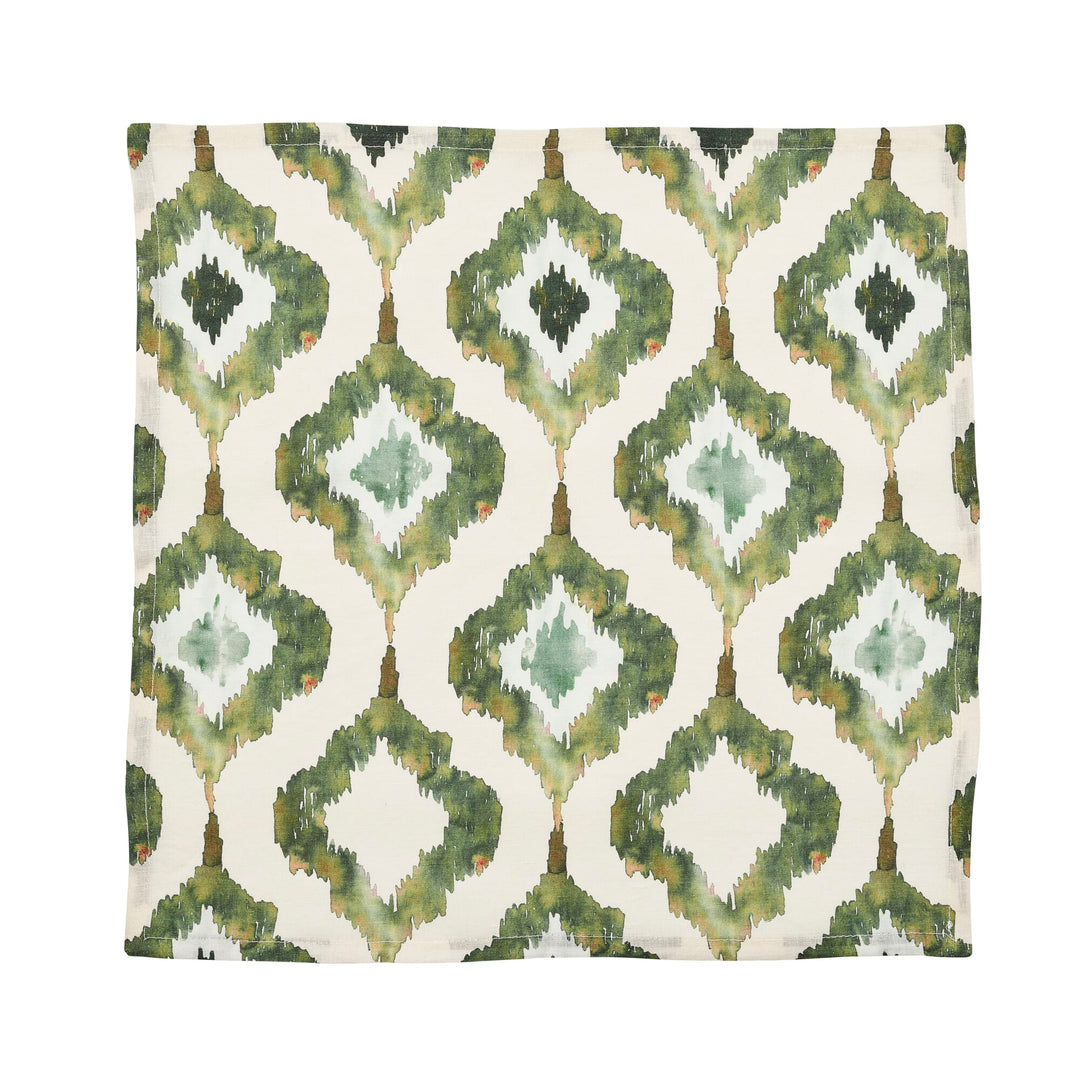 Watercolor Napkins in Olive - Set of 4