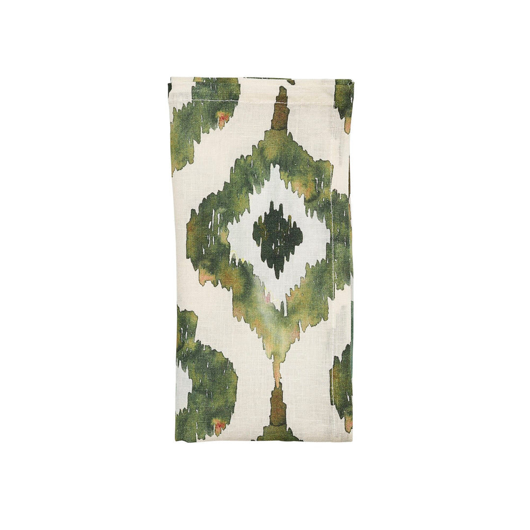 Watercolor Napkins in Olive - Set of 4