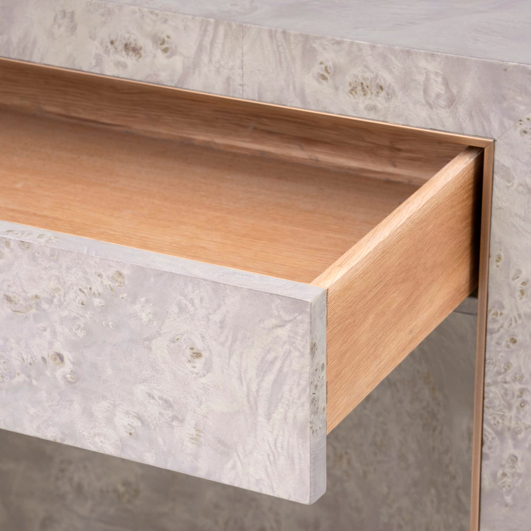 Sloane 1-Drawer Side Table in  Burl