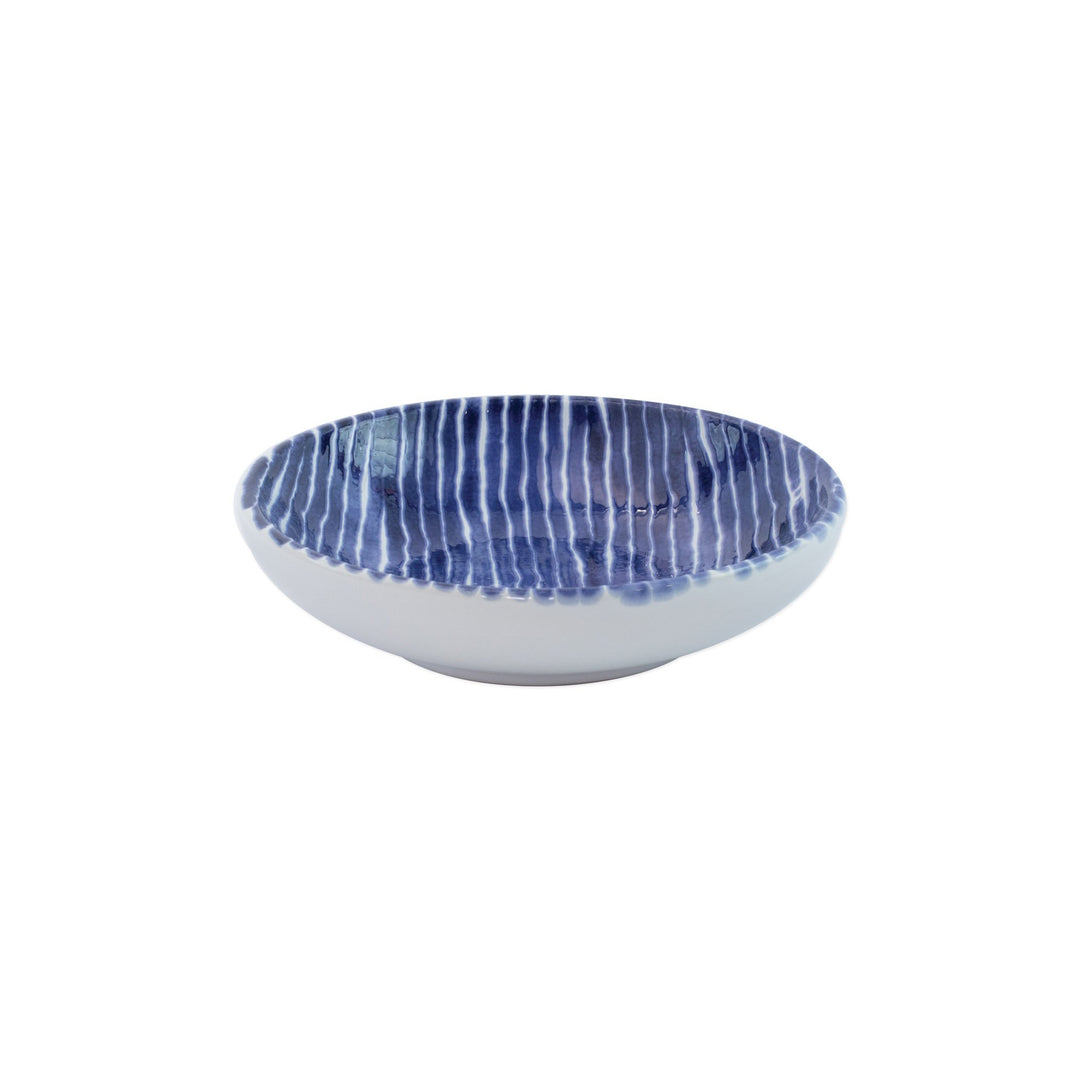 Viva Santorini Stripe Condiment Bowl - Blue & White