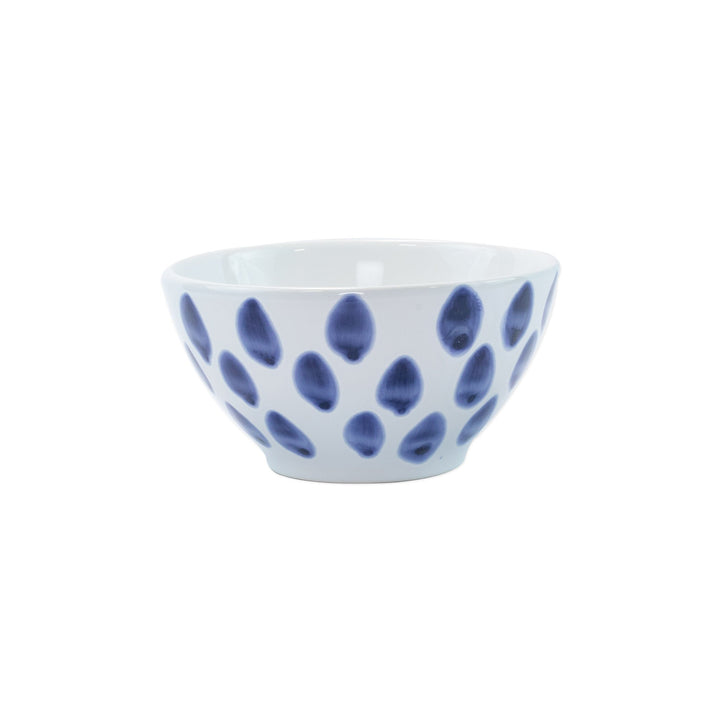 Vietri Viva Santorini Dot Cereal Bowl - Blue & White