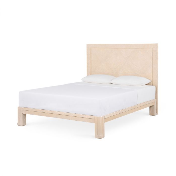 Patricia Bed Frame with Headboard - Available in 2 Colors and Sizes