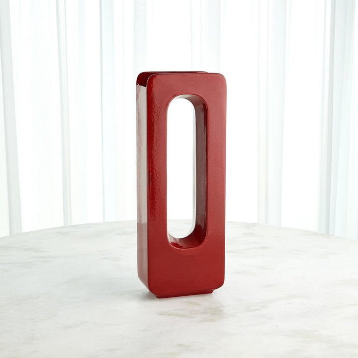 Rectangle Vase - Deep Red - Available in 3 Sizes