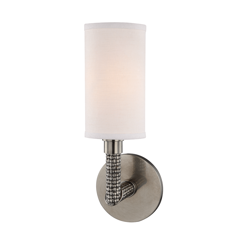Hudson Valley Lighting Hudson Valley Lighting Dubois Sconce - Historic Nickel & Off White 1021-HN