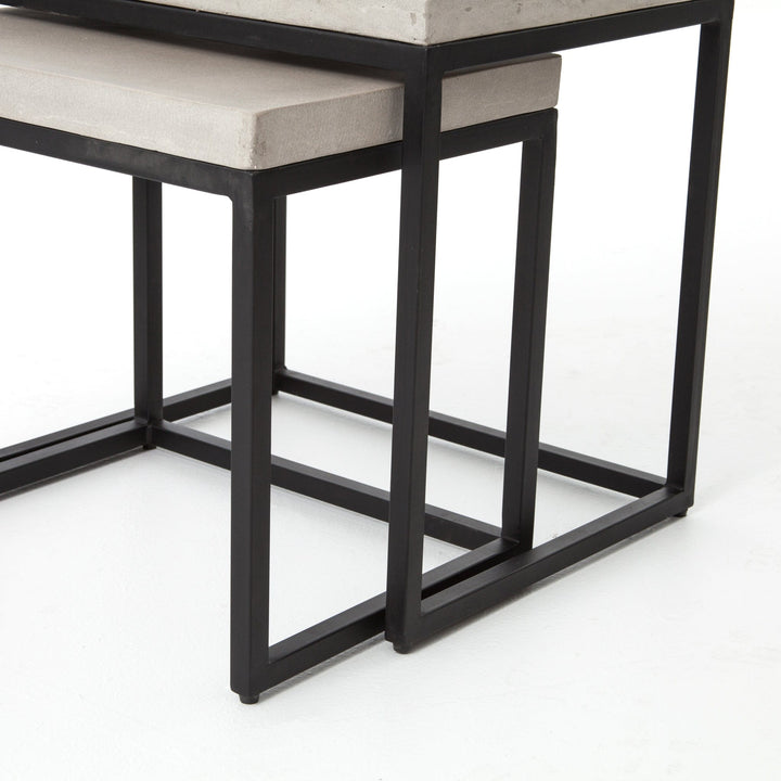 Miles Nesting End Table-Natural