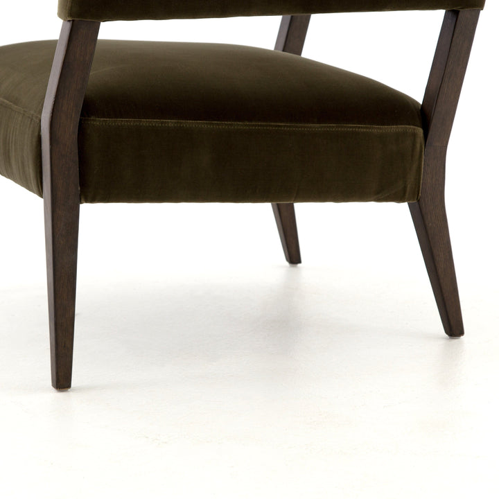 Larry Club Chair - Olive Green