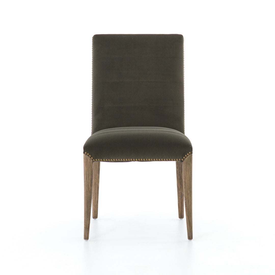 Angelina Dining Chair - Modern Velvet Loden