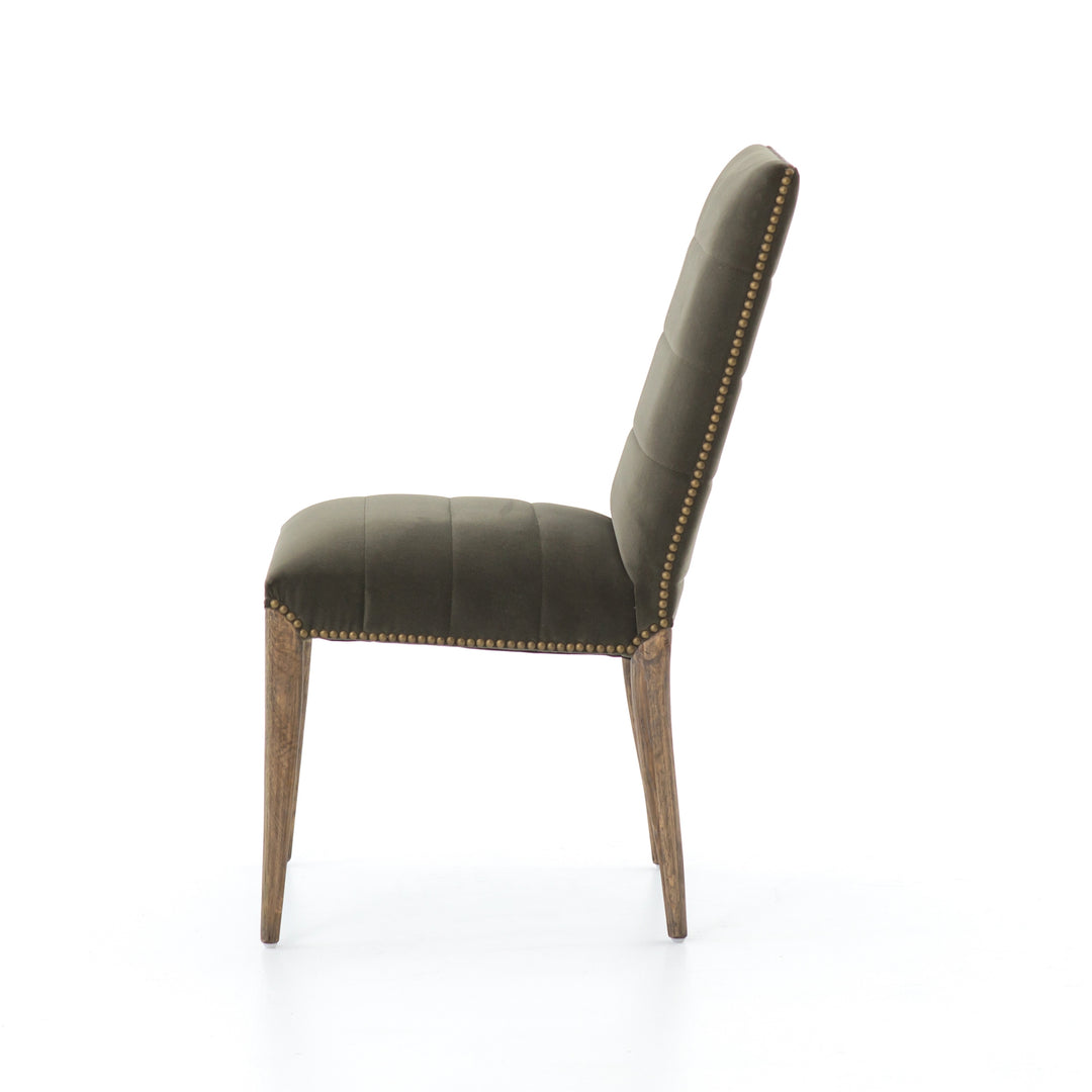 Angelina Dining Chair - Modern Velvet Loden