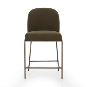 Soleil Counter Stool - Fiqa Boucle Olive