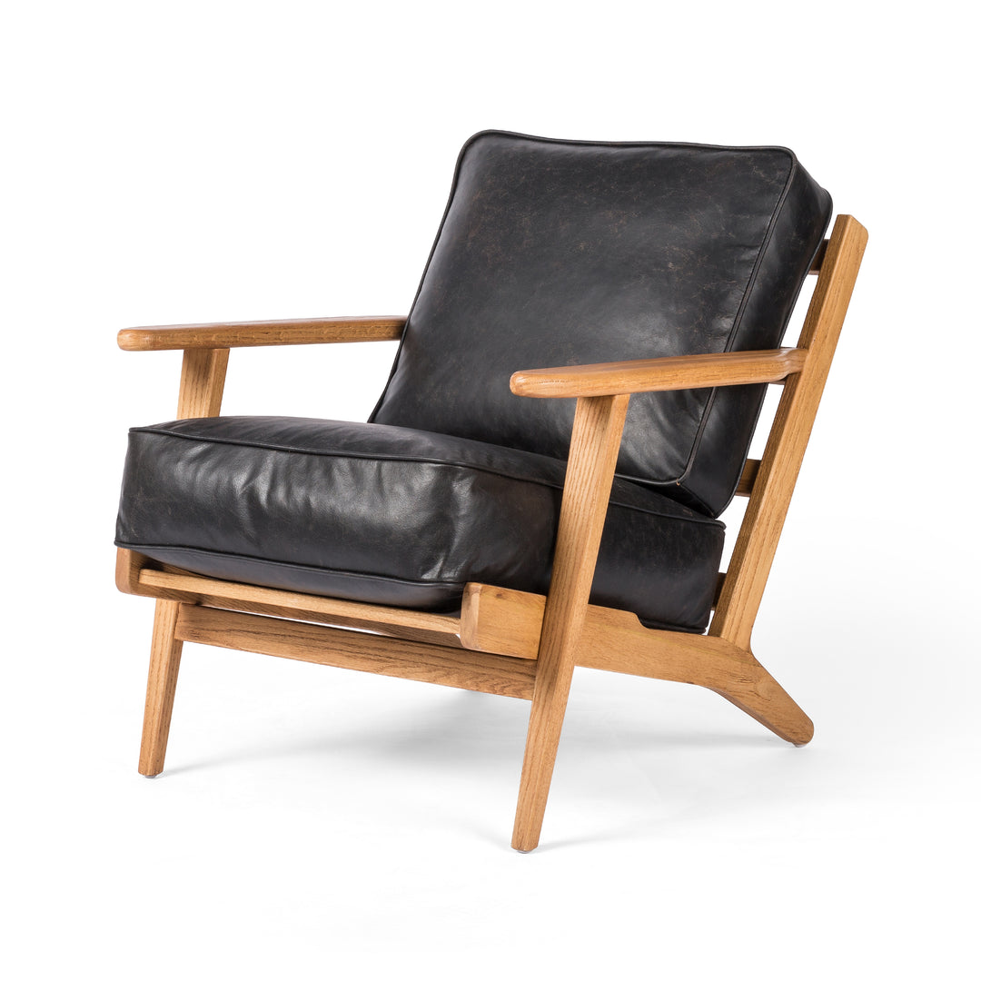 Hudson Lounge Chair-Rialto Ebony