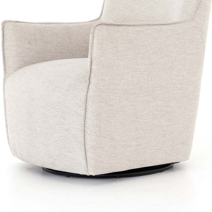 Kaif Swivel Chair - Noble Platinum