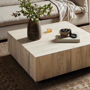 Aspen Square Coffee Table - Bleached