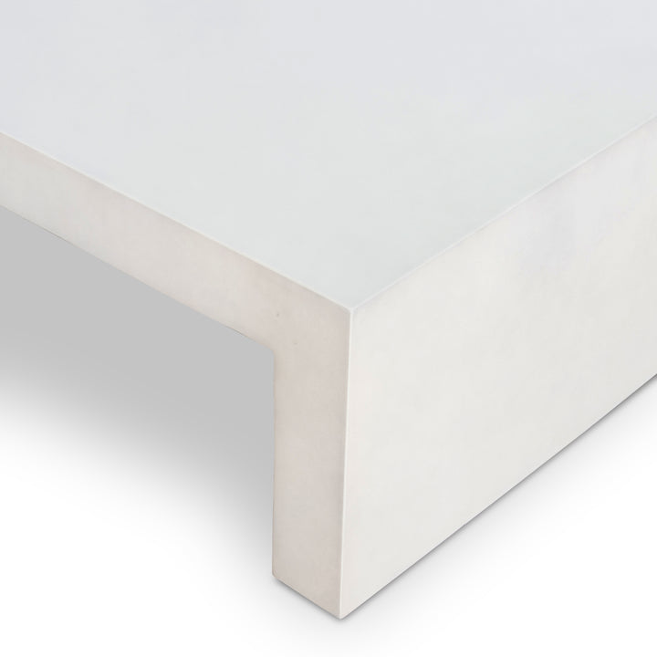 Silviu Coffee Table - White Concrete