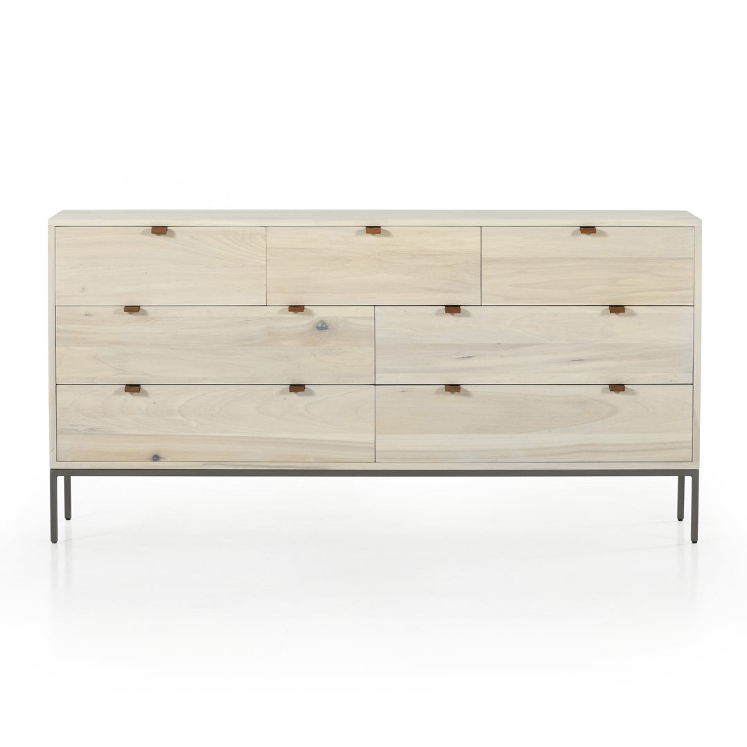 Troy Midcentury 7 Drawer Dresser - Available in 2 Colors