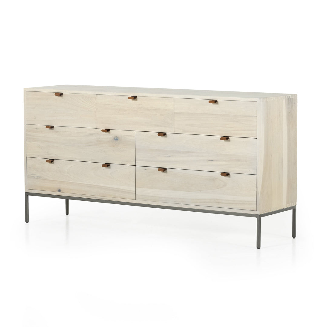 Troy Midcentury 7 Drawer Dresser - Available in 2 Colors
