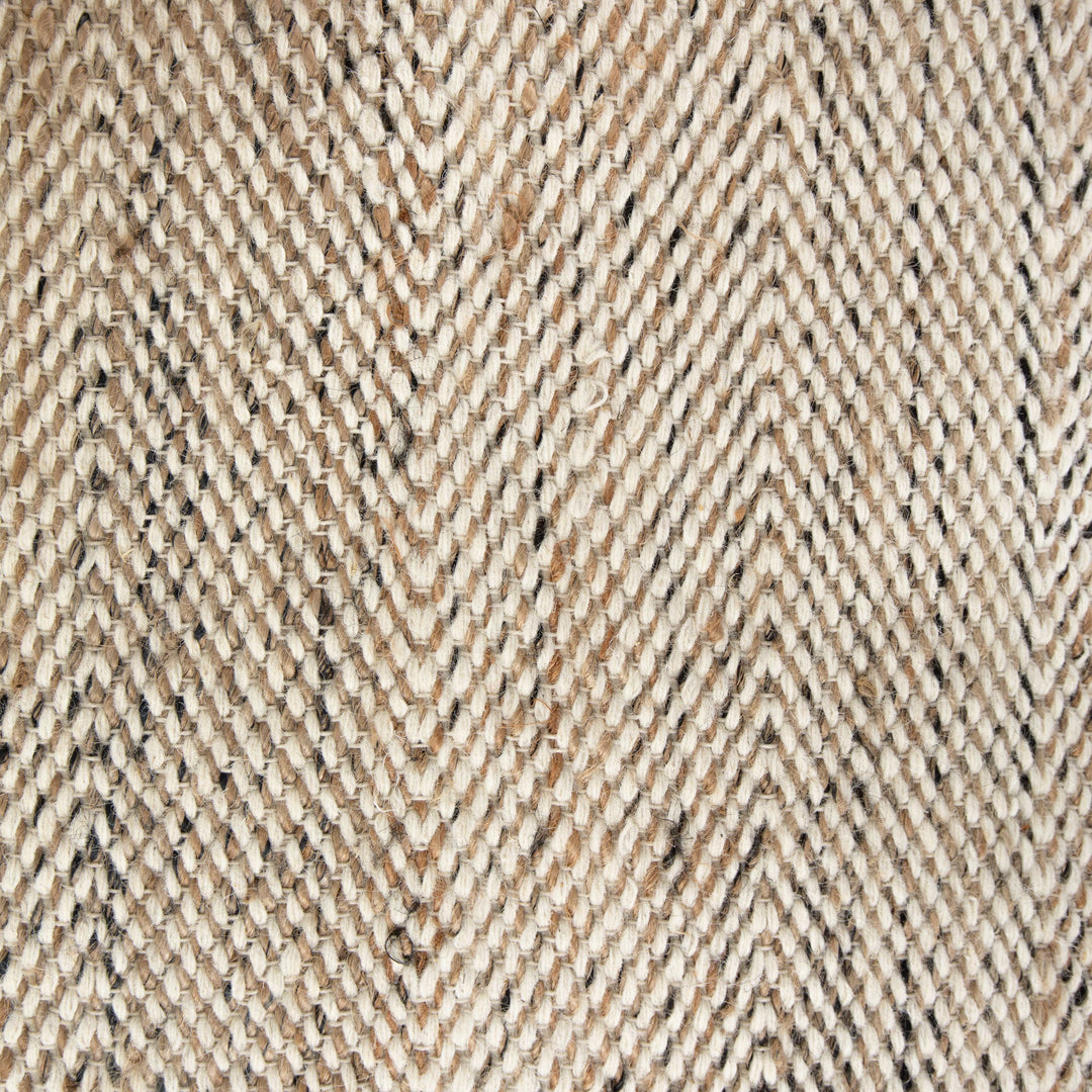 Nieve Pouf - Set - Heathered Wool - Natural