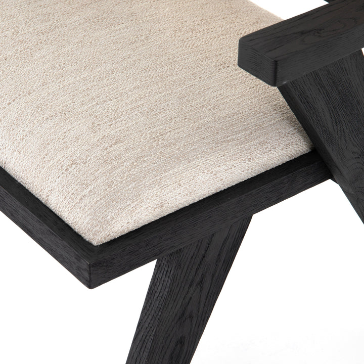 Florian Dining Chair - Black and Natural