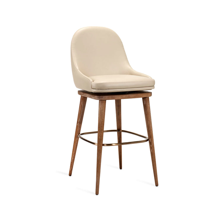 Interlude Home Harper Swivel Bar Stool - Available in 2 Colors