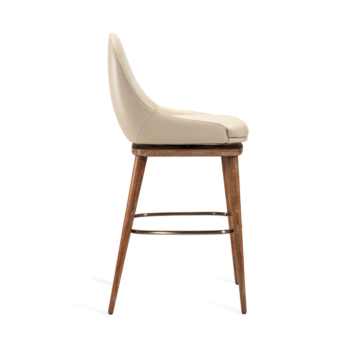 Interlude Home Harper Swivel Bar Stool - Available in 2 Colors