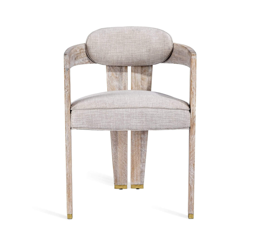 Interlude Home Interlude Home Maryl II Dining Chair in Cream Linen 148164