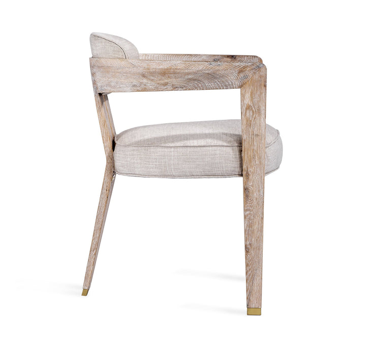 Interlude Home Interlude Home Maryl II Dining Chair in Cream Linen 148164