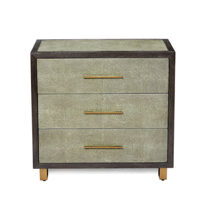 Interlude Home Maia Bedside Chest in Grey