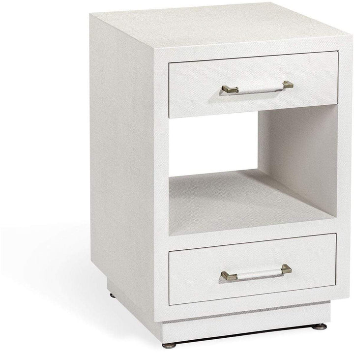Interlude Home Interlude Home Taylor Small Bedside Chest - Natural White - Champagne Silver 188141