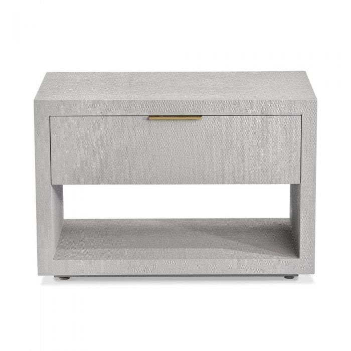 Interlude Home Interlude Home Montaigne Bedside Chest - Grey & Antique Brass 188157