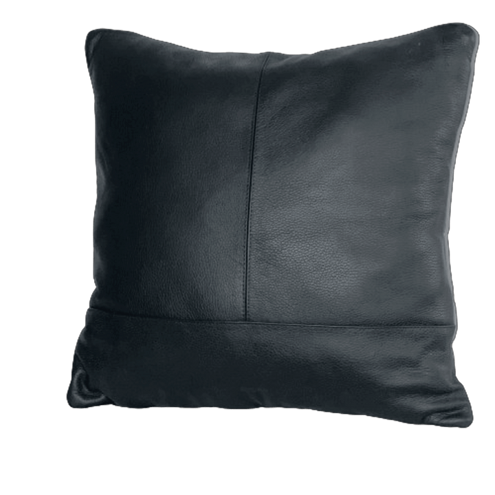 Square Woven Leather Accent Pillow (Available in 6 Colors)