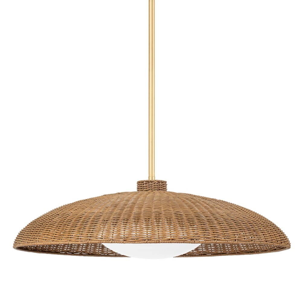 Hudson Valley Lighting Hudson Valley Lighting Delano 1 Light Ex-Large Pendant - Vintage Gold Leaf - Available in 2 Sizes 14.50"h x 32.50"dia 1933-VGL