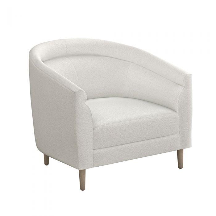 Interlude Home Interlude Home Capri Chair - Icy Grey & Cream 198000-7