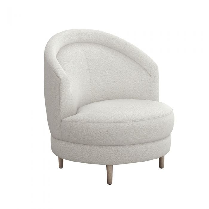Interlude Home Interlude Home Capri Swivel Chair - Icy Grey & Cream 198001-7