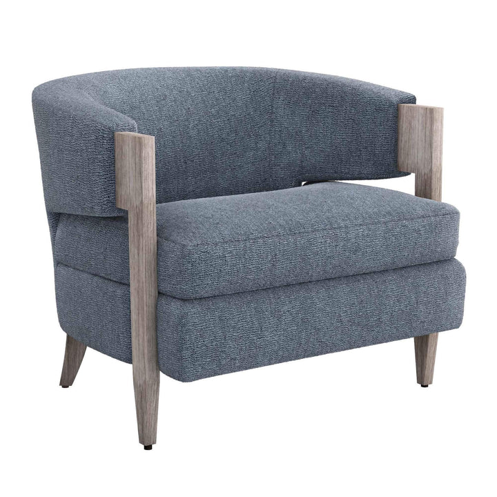 Interlude Home Interlude Home Kelsey Chair - Light Grey Frame - Available in 5 Colors Azure 198004-58