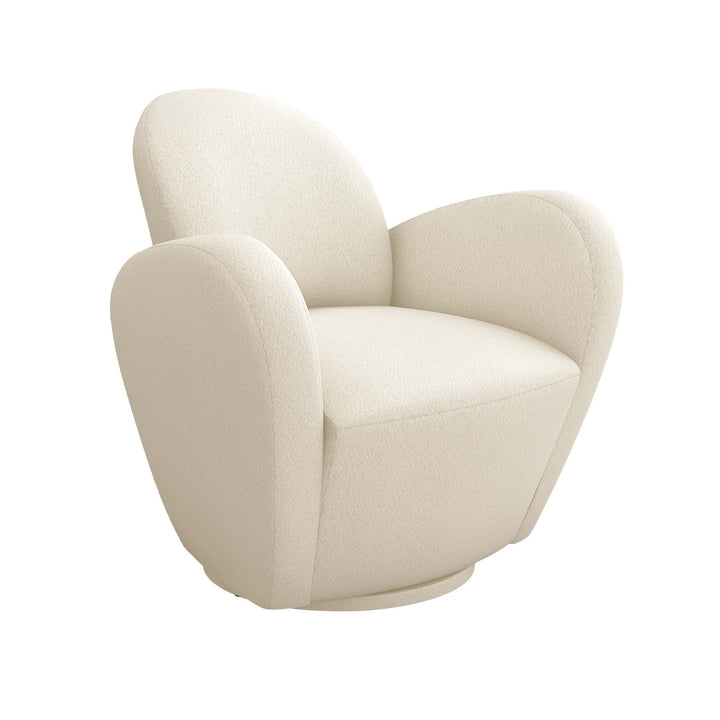 Interlude Home Miami Swivel Chair - Available in 2 Colors