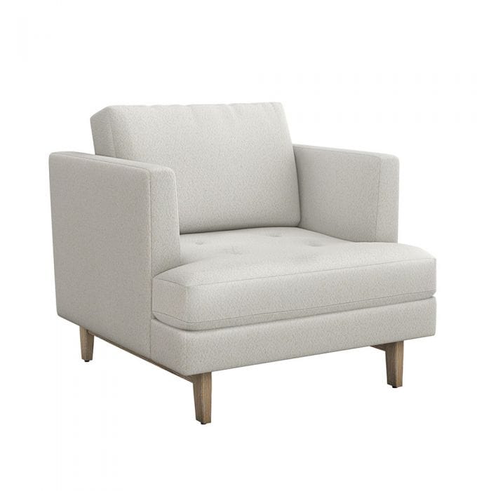 Interlude Home Interlude Home Ayler Chair - Icy Grey & Cream 198008-7