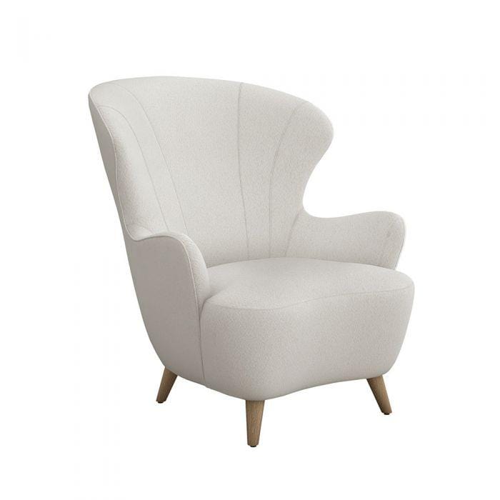 Interlude Home Interlude Home Ollie Chair - Icy Grey & Cream 198013-7