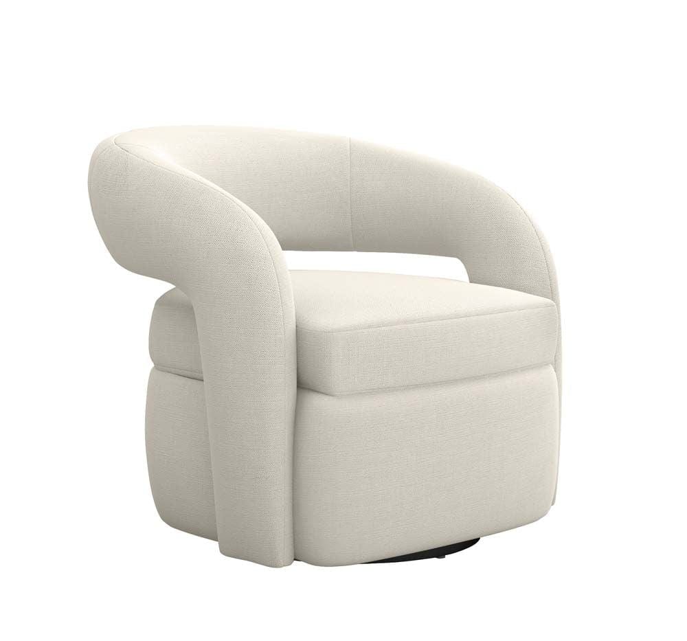 Interlude Home Interlude Home Targa Swivel Chair - Pearl 198016-1