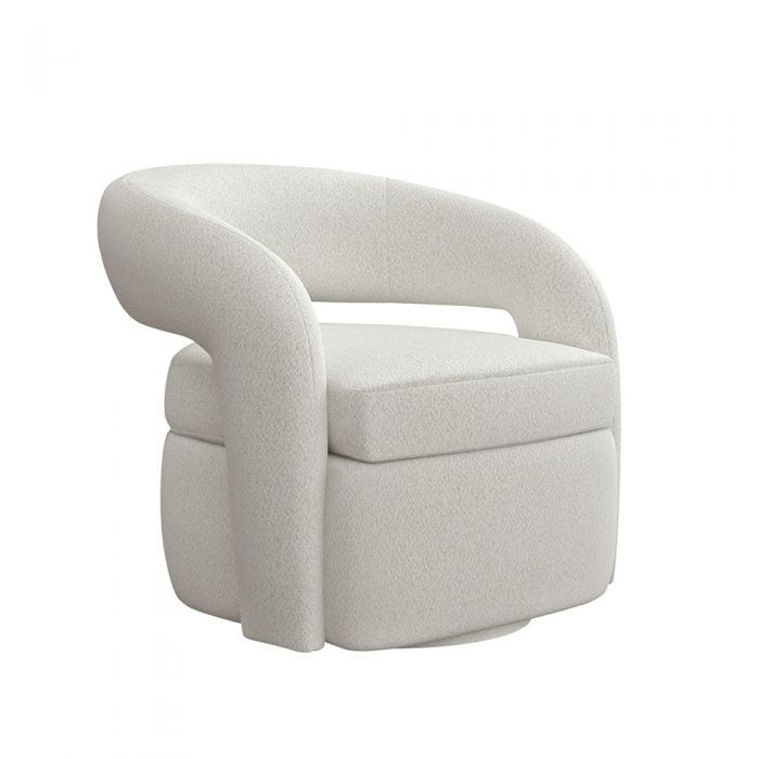 Interlude Home Interlude Home Targa Swivel Chair - Cream 198016-7
