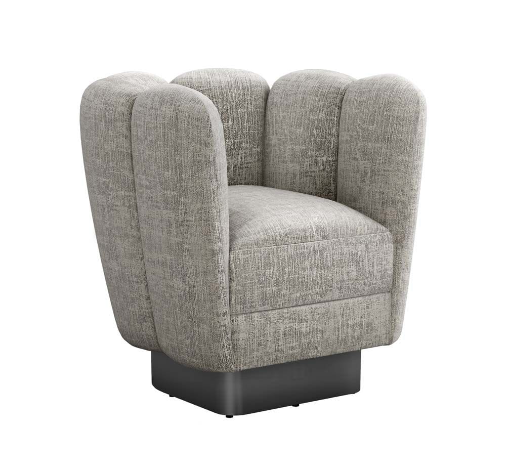 Interlude Home Interlude Home Gallery Swivel Chair - Feather 198017-4