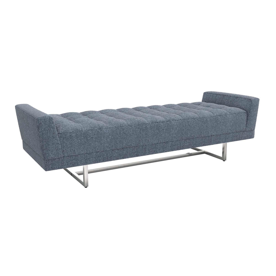Interlude Home Interlude Home Luca King Bench - Polished Nickel Frame - Available in 9 Colors Azure 198019-58