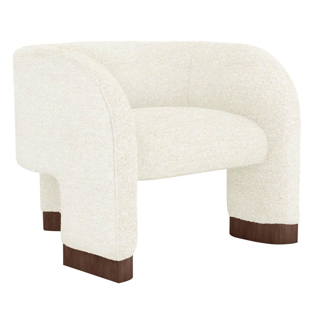 Interlude Home Interlude Home Trilogy Chair - Walnut Frame - Available in 2 Colors Foam 198041-55
