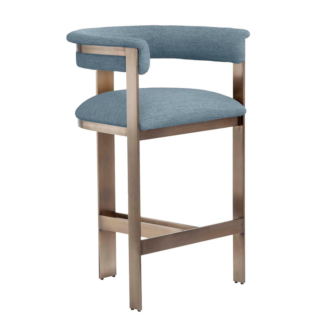 Interlude Home Interlude Home Darcy Counter Stool - Antique Bronze Frame - Available in 9 Colors Surf 198054-52