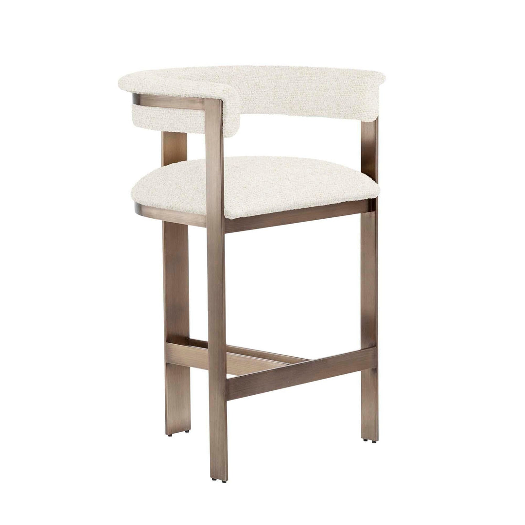 Interlude Home Interlude Home Darcy Counter Stool - Antique Bronze Frame - Available in 9 Colors Foam 198054-55