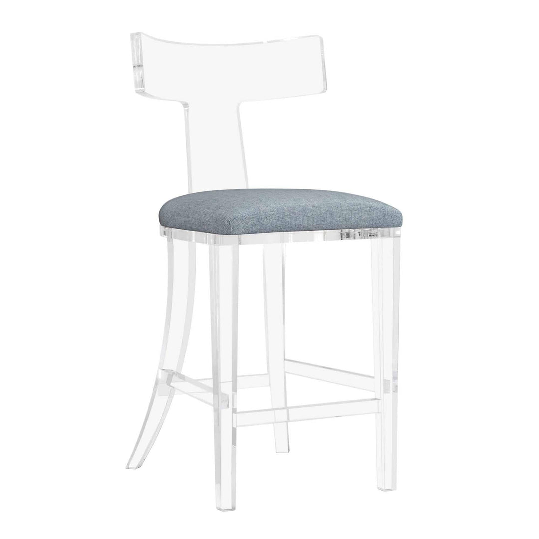 Interlude Home Interlude Home Tristan Acrylic Counter Stool - Clear Frame - Available in 9 Colors Marsh 198057-50