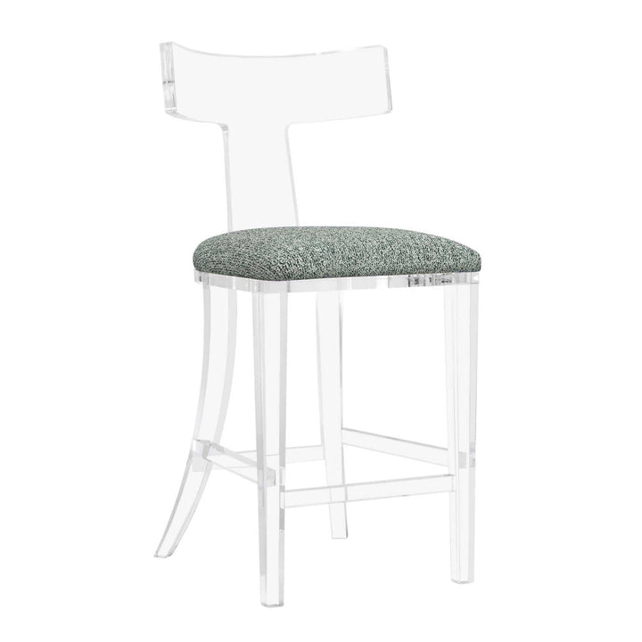 Interlude Home Interlude Home Tristan Acrylic Counter Stool - Clear Frame - Available in 9 Colors Pool 198057-54
