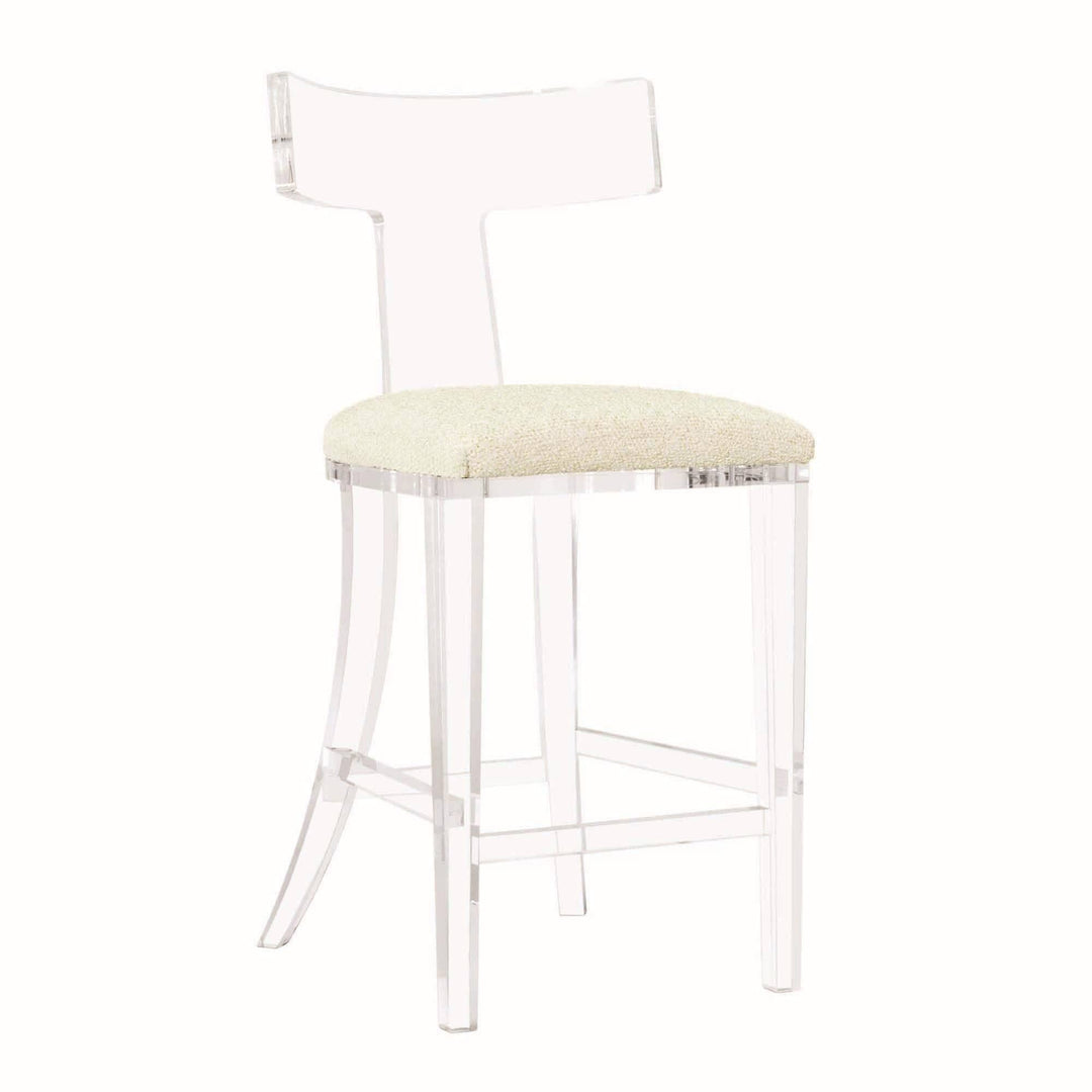 Interlude Home Interlude Home Tristan Acrylic Counter Stool - Clear Frame - Available in 9 Colors Foam 198057-55
