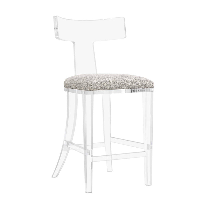 Interlude Home Interlude Home Tristan Acrylic Counter Stool - Clear Frame - Available in 9 Colors Breeze 198057-56