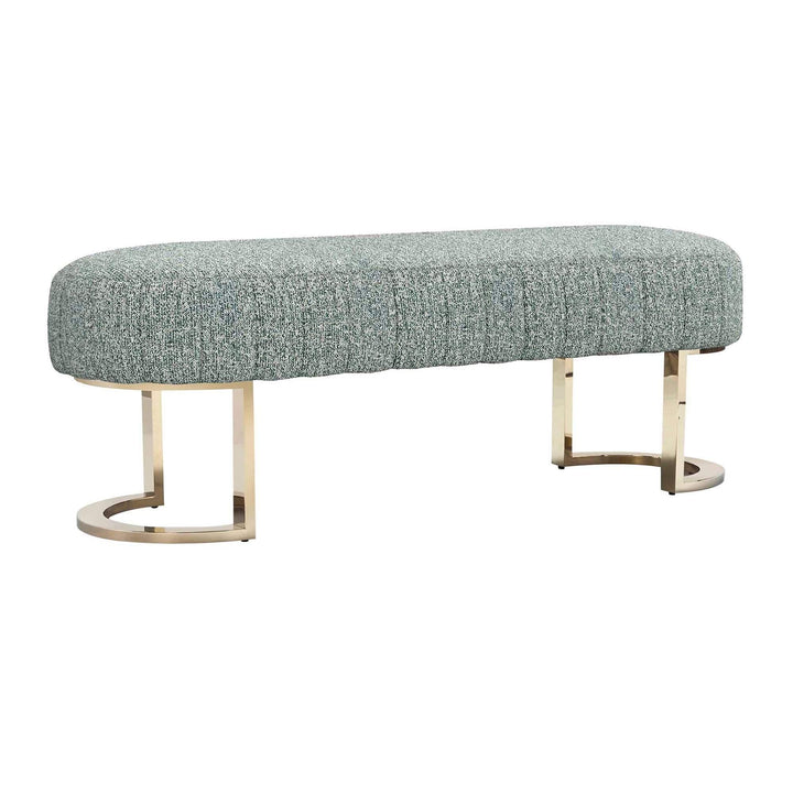 Interlude Home Interlude Home Harlow Bench - Shiny Brass Frame - Available in 9 Colors Pool 198512-54