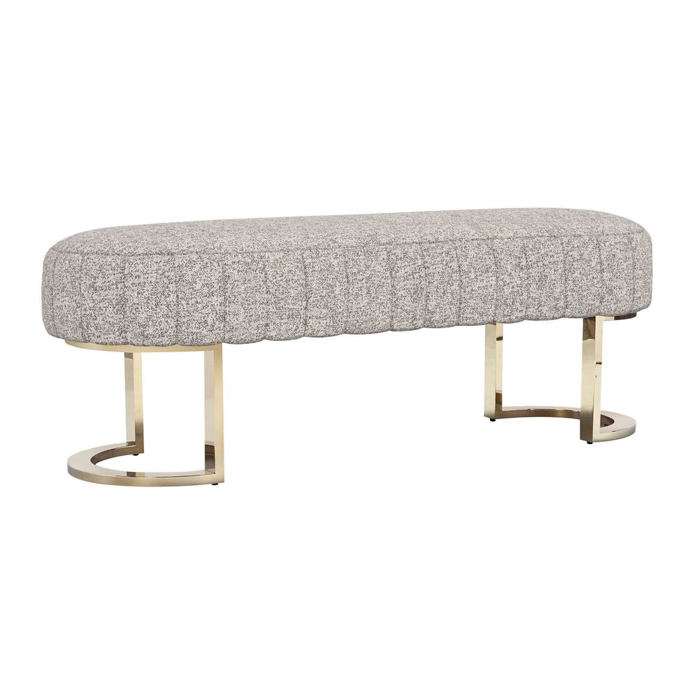 Interlude Home Interlude Home Harlow Bench - Shiny Brass Frame - Available in 9 Colors Breeze 198512-56
